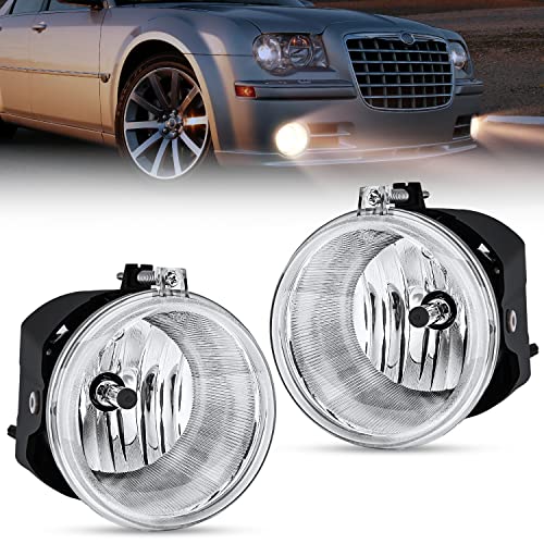 Nilight Bumper Fog Light Compatible with 2005 2006 2007 2008 2009 2010 Dodge Dakota Durango Jeep Commander Grand Cherokee Raider Chrysler Aspen 300 SRT8 - Image 1