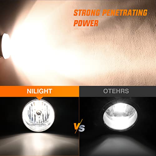 Nilight Bumper Fog Light Compatible with 2005 2006 2007 2008 2009 2010 Dodge Dakota Durango Jeep Commander Grand Cherokee Raider Chrysler Aspen 300 SRT8 - Image 5