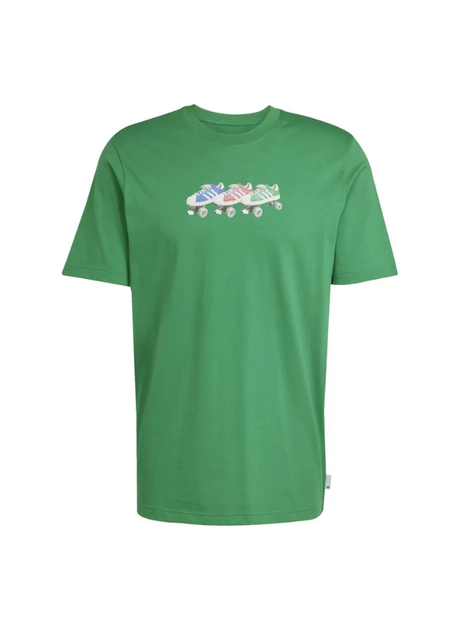 اديداس adidas Q12 TS ROLLER Green Originals Men T-SHIRTS