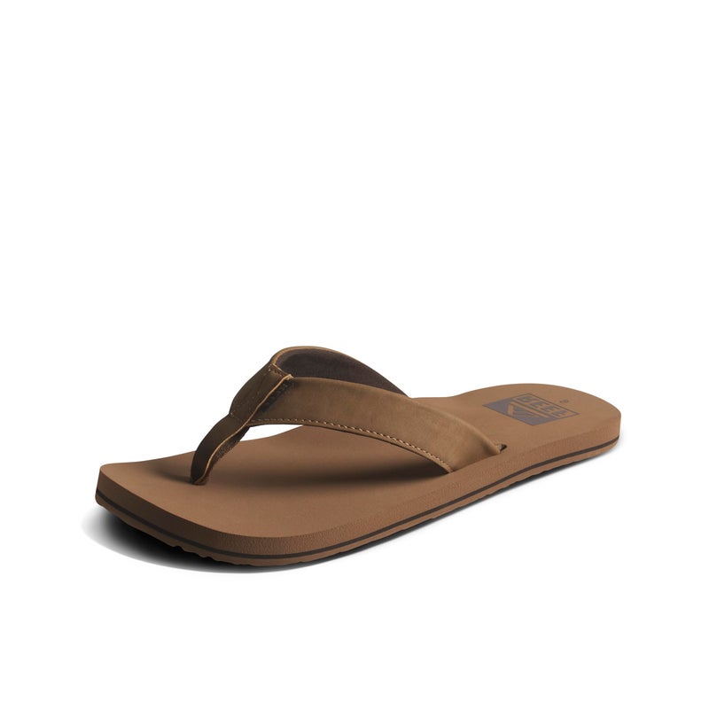 REEF Twinpin Mens Beach Flip Flop, Soft Cushion Footbed, Water Friendly, Sandstone, 12 - Image 1