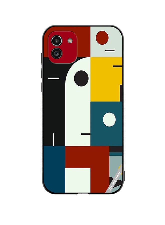 VR CREATIVE Protective Case Cover For Samsung Galaxy A03 Bauhaus Age Design Multicolour - Image 1