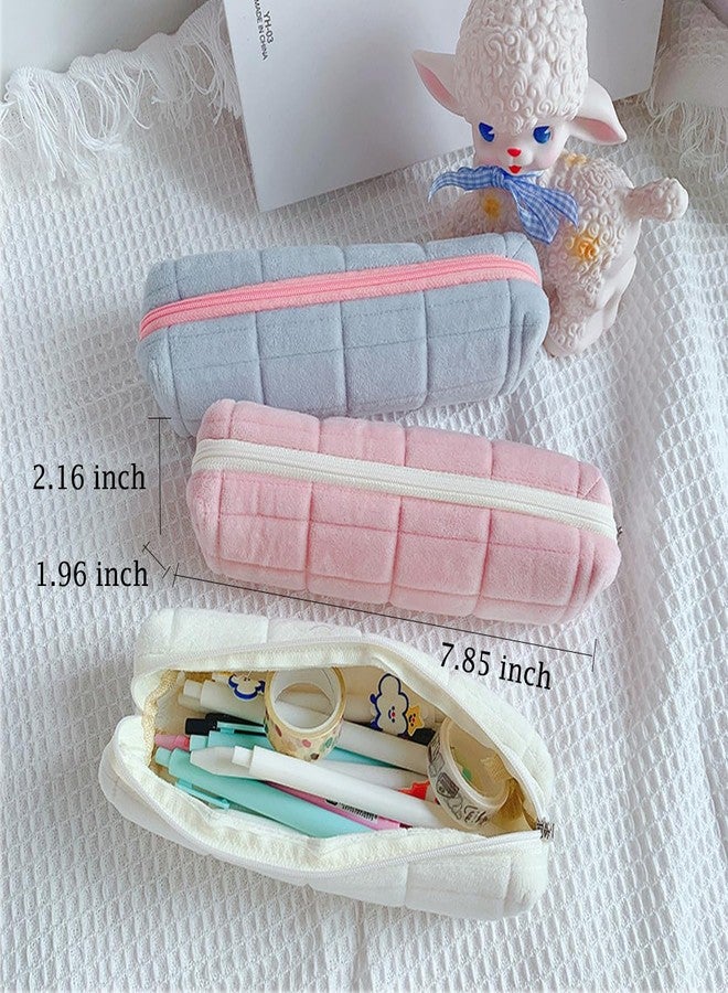 HABUAETY Pencil Case Pouch Pen Case Office Stationery Storage Bag Makeup Cosmetic Bags - Image 2
