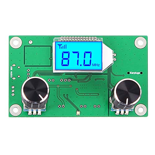 IS Digital FM Receiver Module, Icstation Radio Receiver Module Digital Stereo Board LCD Display DSP PLL 76.0MHz-108.0MHz Green - Image 1