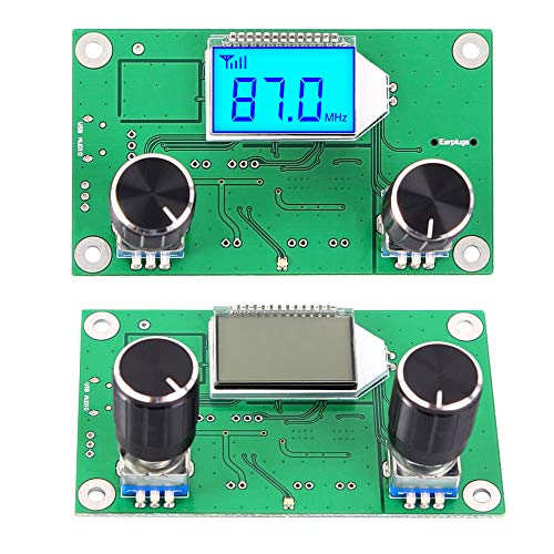 IS Digital FM Receiver Module, Icstation Radio Receiver Module Digital Stereo Board LCD Display DSP PLL 76.0MHz-108.0MHz Green - Image 2