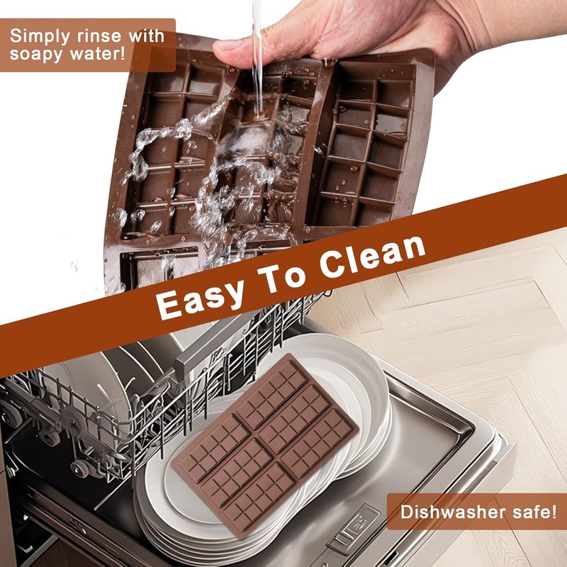 Husfunov Chocolate Bar Mold,Non-Stick Chocolate Molds, 100% Food Grade Silicone Deep Mold for Dubai Pistachio Rod, Candy, Snacks, Knafeh Pistachio Rod and More(10 Snap) - Image 5
