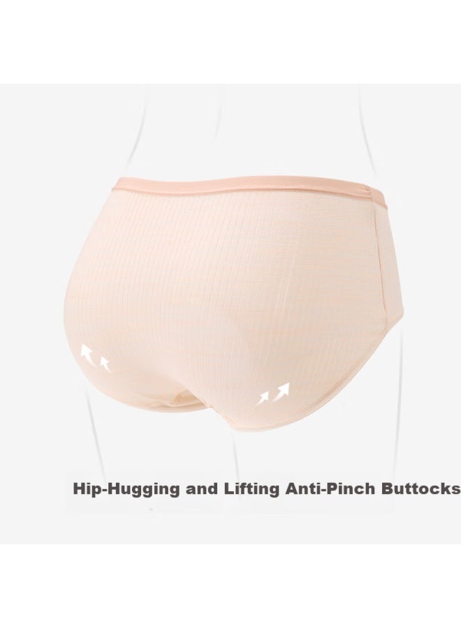 Fenton Fenteng Women's Mid-waist Antibacterial Breathable Triangle Panties Sweet Short Pants Set Of 4 M - Image 4