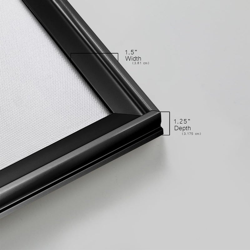 Renditions Gallery Colorful World Map Canvas Wall Art with Black Frame Wall Hanging Travel Map with Push Pins for Home, Office, Classroom - Image 4