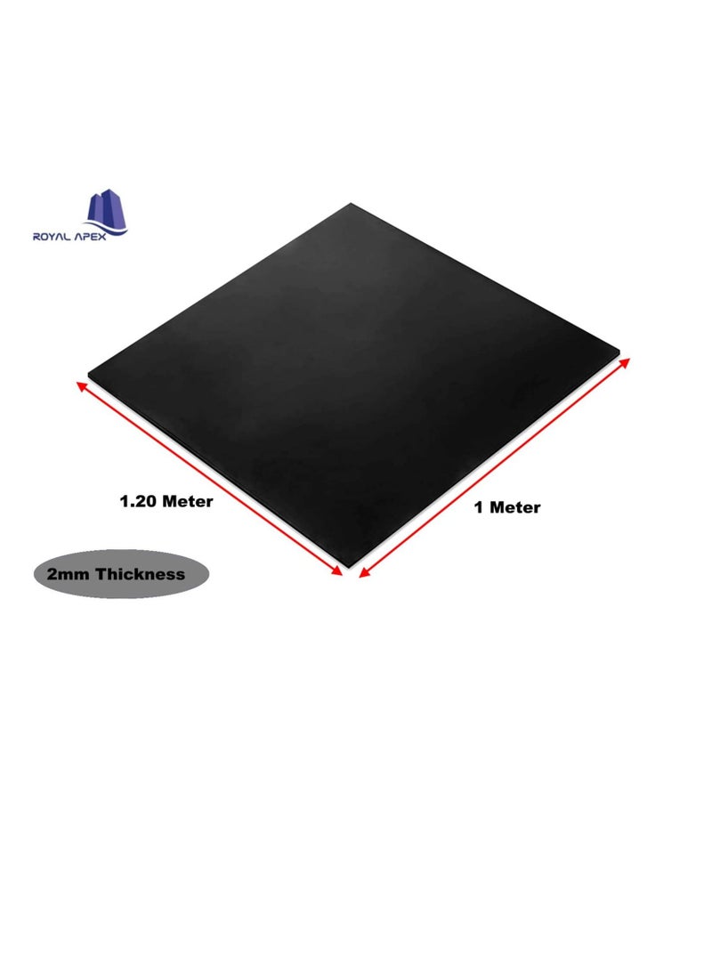 1 Meter Rubber Sheet All Purposes Solid Rubber Smooth Finish Perfect for Weather Stripping Gaskets Sealing And DIY Projects 2 MM  - Image 2