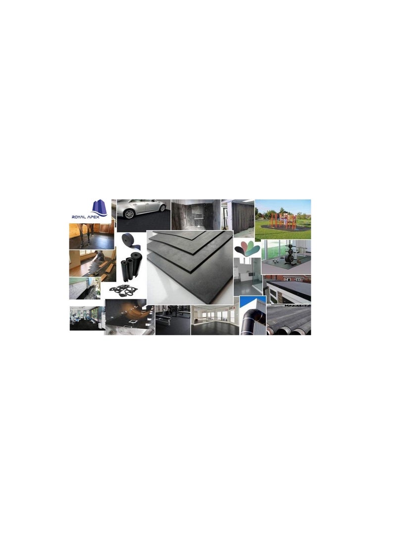 1 Meter Rubber Sheet All Purposes Solid Rubber Smooth Finish Perfect for Weather Stripping Gaskets Sealing And DIY Projects 2 MM  - Image 3