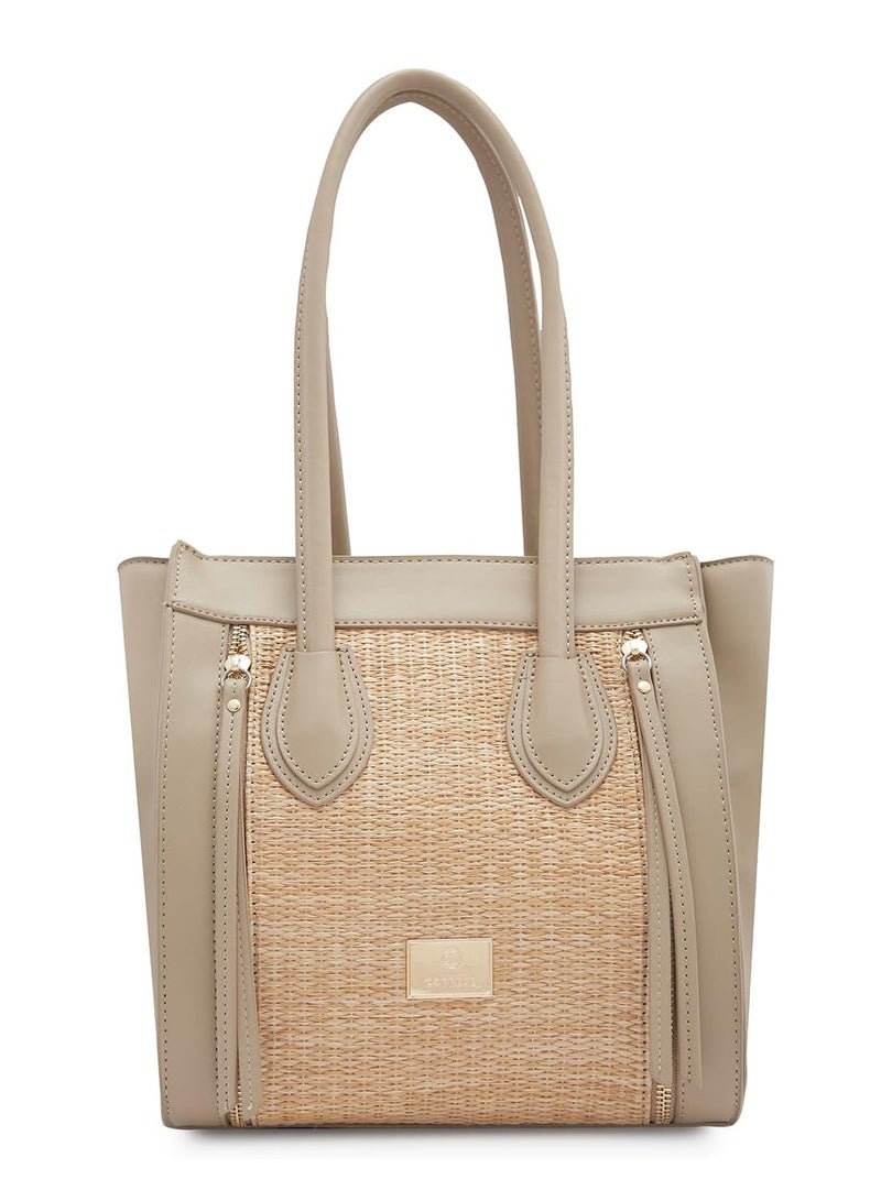CAPRESE Georgia Satchel M Beige - Image 1