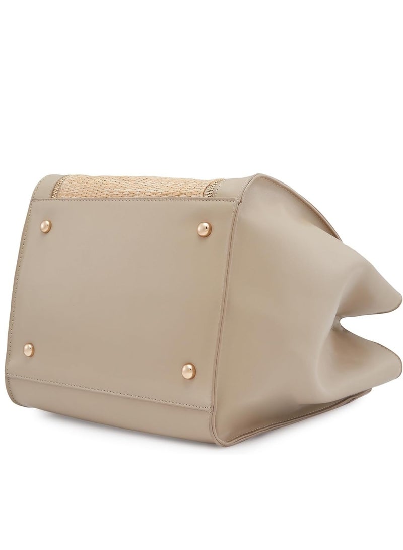 CAPRESE Georgia Satchel M Beige - Image 5
