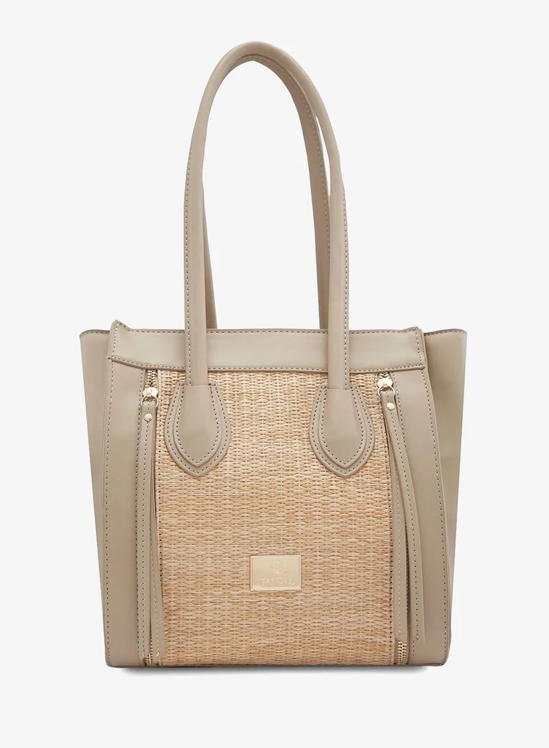Caprese Georgia Satchel M Beige