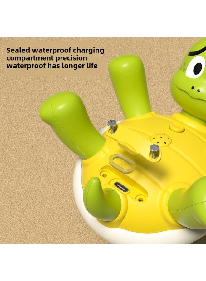 Baby Electric Water Spray Small Turtle Water Frog Rotating Loop Children's Bathroom Shower Bath Toys-Color:Bubble Crab  English Color Box  - Image 4