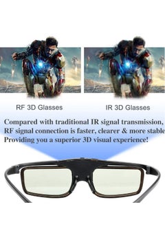 Generic Rechargeable RF 3D Glasses by DELFINO, Compatible with Sony, Epson, Toshiba, Sharp - Works with TDG-BT500A, SSG-5100GB, AN3DG40 Models.  - Image 5