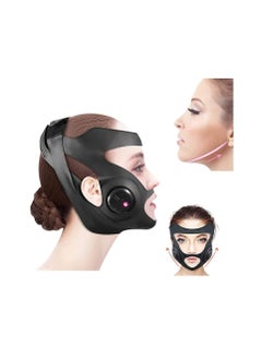 V-Face Massager,Electric Double Chin Reducer，3 Massage Modes，V Face Lifting Machine，Microcurrent Facial Massager Device，Facial Chin Lift，USB Charged Black