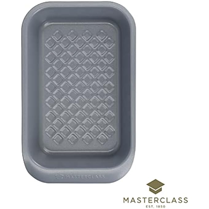 MASTERCLASS Smart Ceramic Loaf Tin with Robust Non Stick Coating Carbon Steel Stackable 2lb Bread Pan 23 x 15cm - Image 4