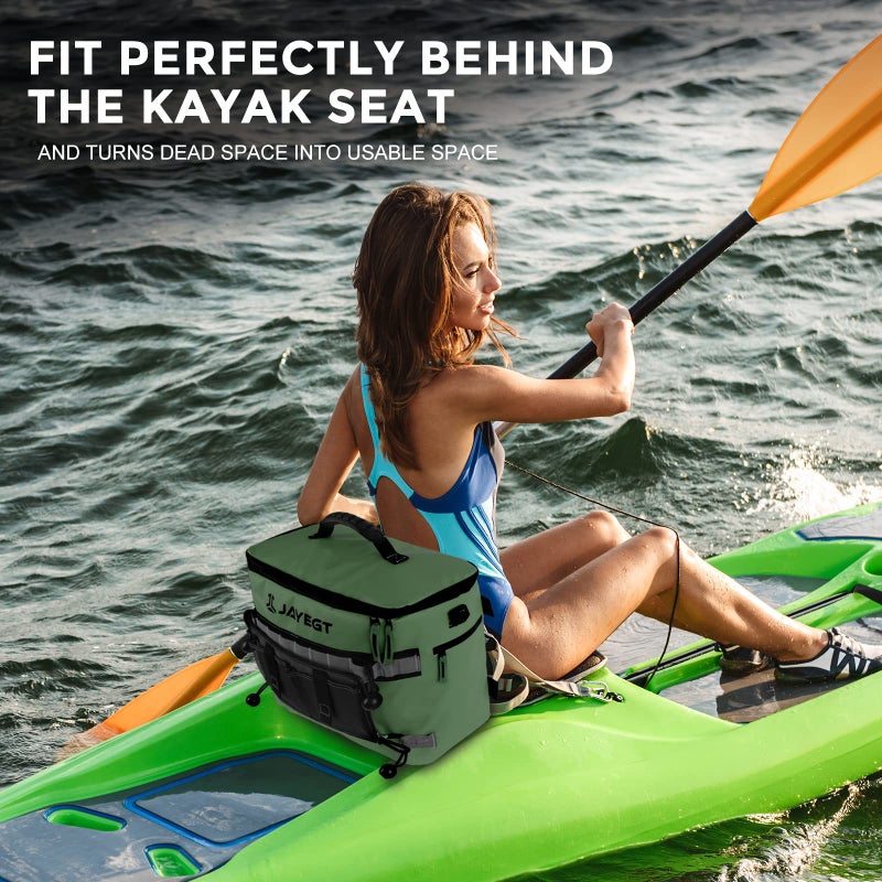 JAYEGT Kayak Cooler Behind Seat - Waterproof Cooler Bag Compatible with Lawn-Chair Seat Kayak, Portable Ice Chest for Fishing, Beach, Travel, Picnic, Leak-Proof - Image 4