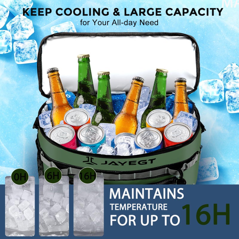 JAYEGT Kayak Cooler Behind Seat - Waterproof Cooler Bag Compatible with Lawn-Chair Seat Kayak, Portable Ice Chest for Fishing, Beach, Travel, Picnic, Leak-Proof - Image 3