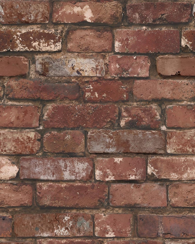 Sevalo Red Brick Wallpaper Peel and Stick Contact Paper for Walls Faux 3D Vintage Brick Wrapping Paper Self-Adhesive Removable Wallpaper Realistic Bedroom Bathroom Waterproof Accent Wall 17.3â€Ã—78.7â€ - Image 1