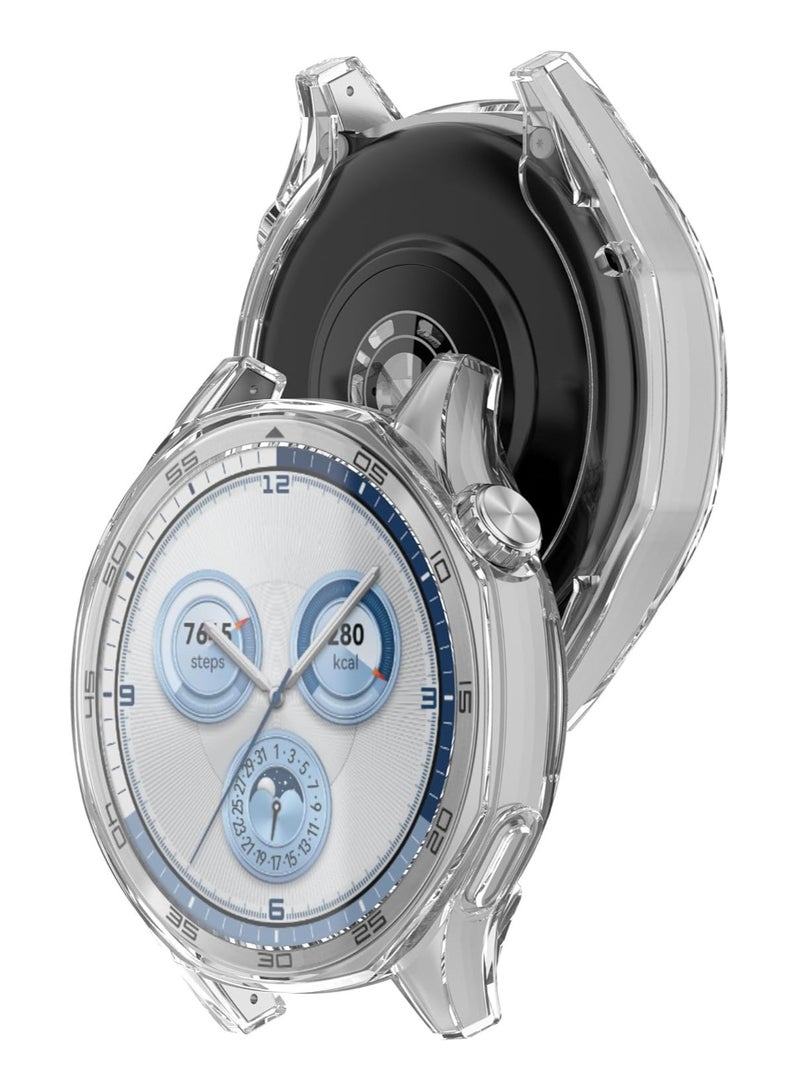 Full Cover Case Protector Compatible with Huawei Watch GT 5 46mm Watch TPU Case Protector (Clear) - Image 2