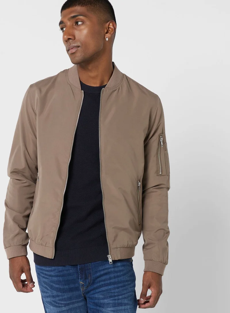 JACK & JONES Zipppered Bomber Jacket