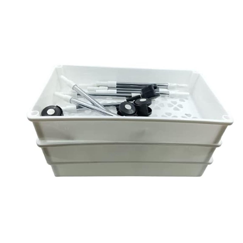 KARP Kitchen 3 Tier Plastic Trolley Spice Organizer Storage Racks Shelf with Wheels for Books Bathroom Toilet Kitchen and Office Accessories3 Layer - Image 2