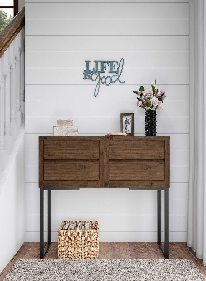 لافيش هوم لوحة جدارية - لوحة معدنية مزخرفة بعبارة "الحياة جميلة" - ديكور منزلي ثلاثي الأبعاد بكلمات فنية، مناسب للأنماط الريفية الحديثة أو الكلاسيكية، من تصميم لافيش هوم. - Image 5