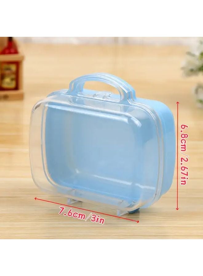Blue Creative Briefcase Shaped Semi Transparent Party Gift Box Set 36pcs For Wedding Christmas - Image 3