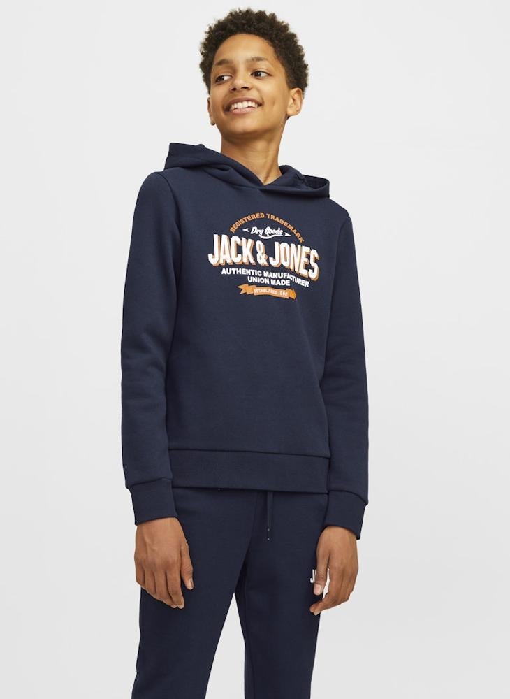 Jack & Jones Junior - Kids Slogan Hoodie - Image 1