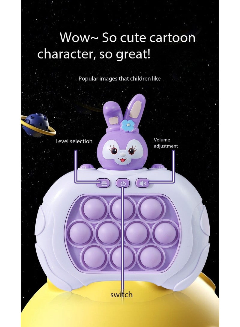 TNGames 2-Player Racing Upgraded 999-Level Pop It Kids' Stress-Relief Bubble Toy (with 6 AA Batteries)｜Brown Bear/StellaLou Theme｜ABS Material｜Challenge + Memory + Scoring + 2-Player Modes - Image 2