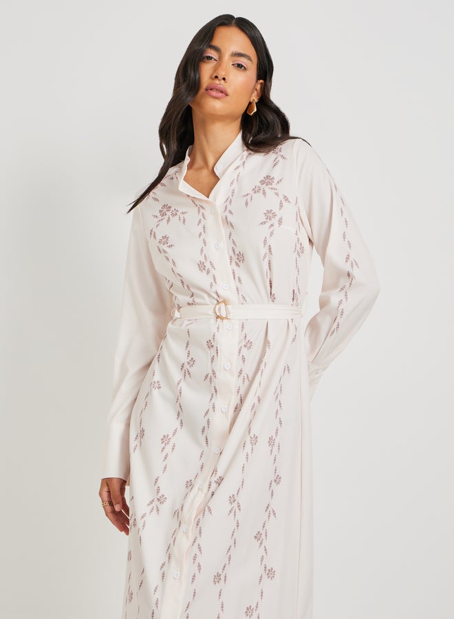 Take Two Floral Belted Dress  - Image 3