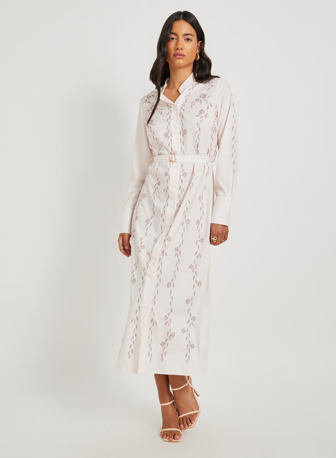 Take Two Floral Belted Dress  - Image 2