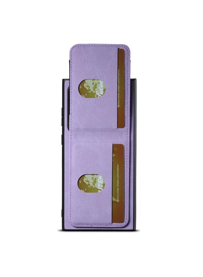 Suteni Case For Samsuny Galaxy S23 Ultra 5G H03 Litchi Leather Card Bag Stand Back Phone Case - Image 5