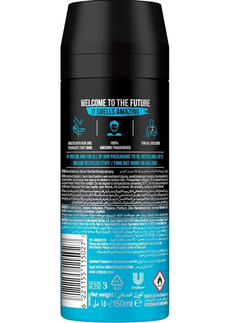Axe Ice Chill Body Spray for Men, 150ml by Axe - Image 4