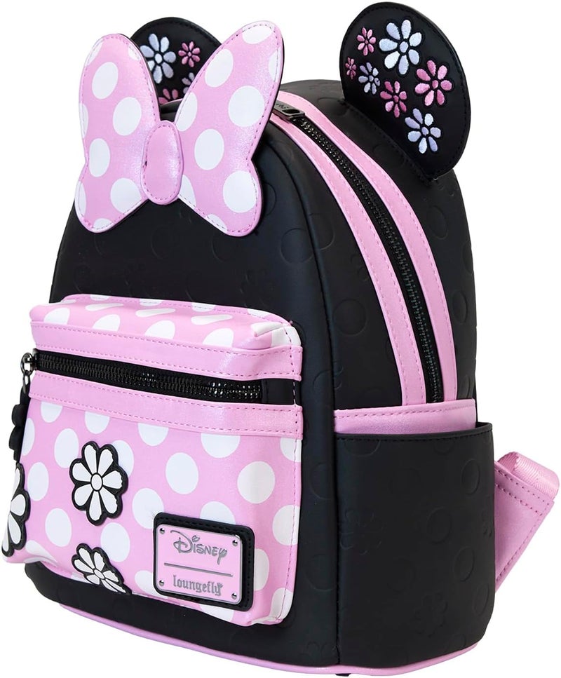 Loungefly Disney Minnie Floral Rock The Dots Mini Backpack - Image 2