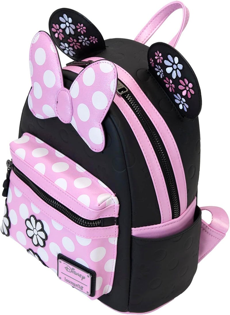 Loungefly Disney Minnie Floral Rock The Dots Mini Backpack - Image 3