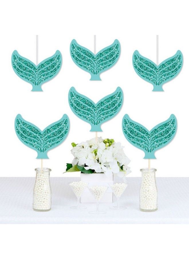 Big Dot of Happiness Let Be Mermaids Tail Decorations Diy Baby Shower Or Birthday Party Essentials Set Of 20  - Image 3