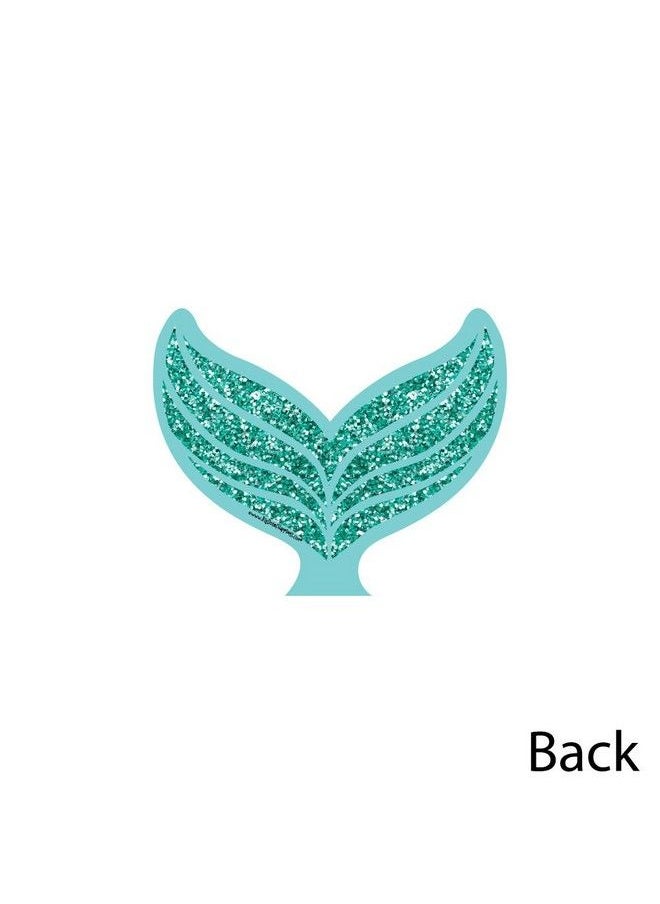 Big Dot of Happiness Let Be Mermaids Tail Decorations Diy Baby Shower Or Birthday Party Essentials Set Of 20  - Image 4