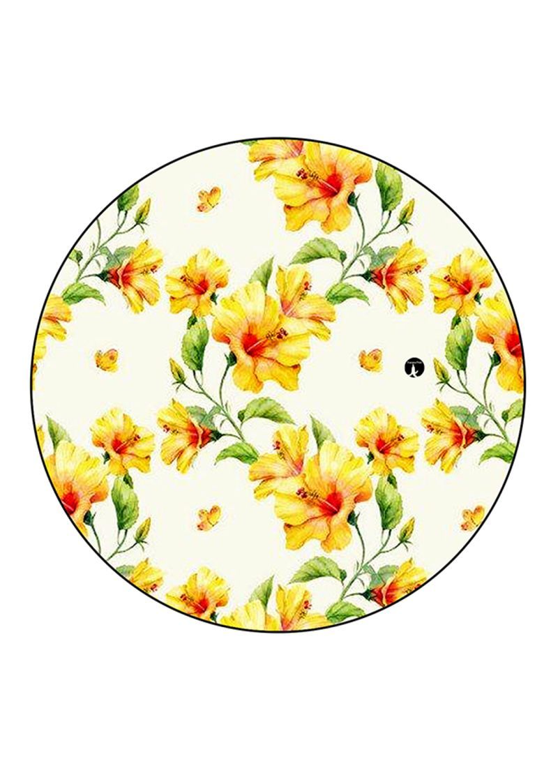 Flowers Printed Mouse Pad Multicolour