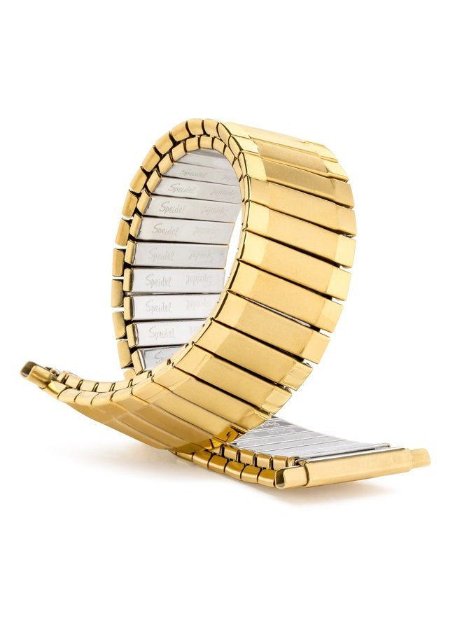 Speidel Menâ€™s Twist-O-Flex Stainless Steel Stretch Metal Replacement Expansion Watch Band with Self-Adjusting Straight or Curved Ends for 16mm 17mm 18mm 19mm 20mm 21mm 22mm 24mm 26mm 28mm 30mm - Image 1