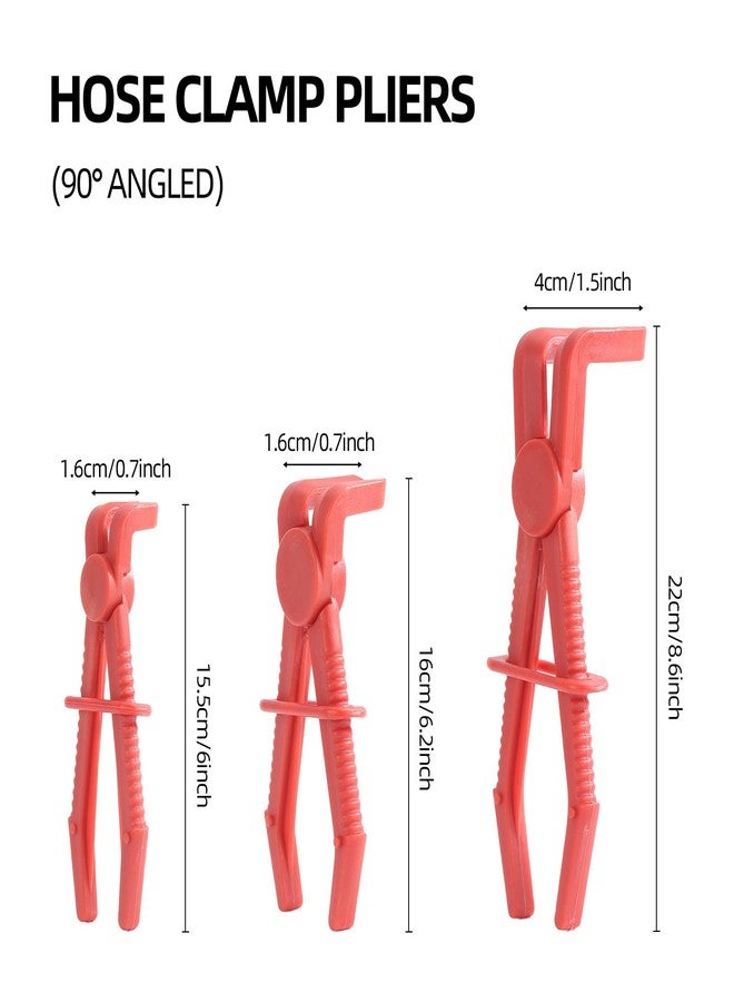 LoveBB 6 Pack Hose Pinch off Pliers Set, Straight & 90 Angled Hose Clamp Pliers Pinch for Flexible Hoses, Fuel, Radiator & Brake Lines - Image 4