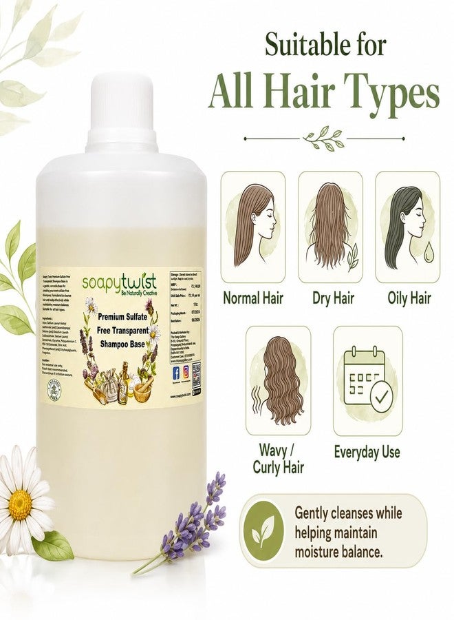 Soapy Twist Sulfate Free Transparent Shampoo Base (750g) | SLS, SLES & Paraben Free DIY Shampoo Base | Herbal Shampoo Base - Image 5