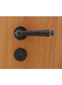 Nobel Pars Matte Black Rosette Door Handle Yale 
