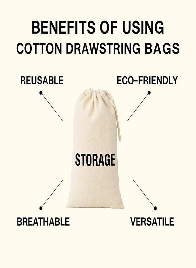 WUD 4 Pcs. Cotton bags for Storing Travel accessories, Toiletries, Handicarfts, Toys etc, size 16x 11.5 inches. - Image 3