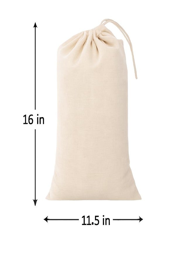 WUD 4 Pcs. Cotton bags for Storing Travel accessories, Toiletries, Handicarfts, Toys etc, size 16x 11.5 inches. - Image 4