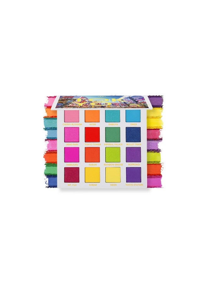 بي إتش كوزماتكس بي إتش كوزماتيكس، لوحة ظلال عيون من 16 لونًا، بودرة مضغوطة، عصرية في طوكيو، 4.2 أونصة - Image 1