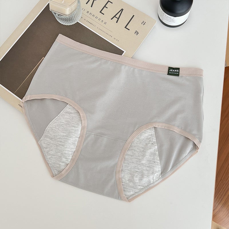 Creative Lightweight Plus-Size Period Panties Smoky Cyan - Image 1