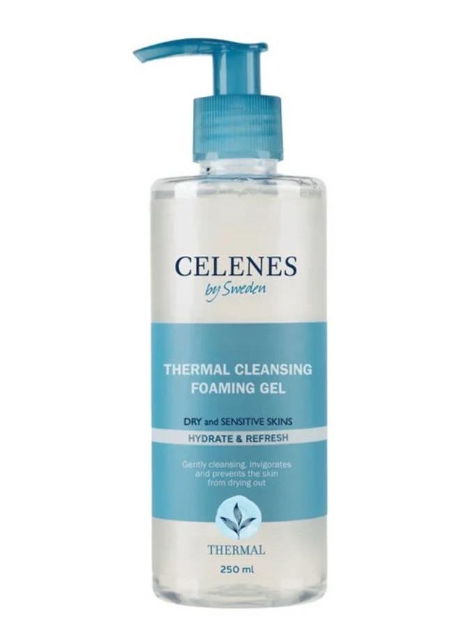 2Pcs Celenes by Sweden Thermal Cleansing Foaming Gel For Dry And Sensitive 250Ml