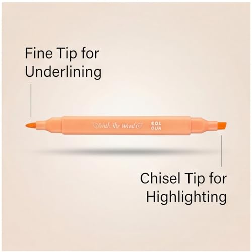 konket 6Pcs Aesthetic Cute Highlighters with Soft Chisel Tip, Double Ended Highlighter, Quick Dry Assorted Colors Highlighters Markers for School Supplies and Office Journaling - Image 5