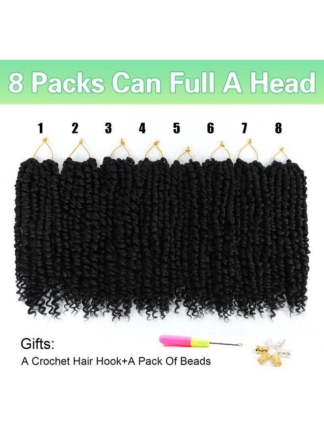 AMELI - Passion Twist Hair 10 Inch Passion Twist Hair 8 Packs Soft Pretwisted Short Passion Twist Crochet Hair For Black Women Soft Passion Twist Curly Crochet Hair - Image 1